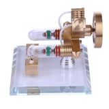 Stirlingkit Stirling Engine Kit V Shape Model Free-piston Double-cylinder High-end Creative Gifts for Collection, view 3