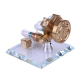 Stirlingkit Stirling Engine Kit V Shape Model Free-piston Double-cylinder High-end Creative Gifts for Collection, view 4