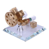 Stirlingkit Stirling Engine Kit V Shape Model Free-piston Double-cylinder High-end Creative Gifts for Collection, view 5