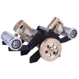 Stirlingkit Stirling Engine Kit V Shape Suction Type Double-cylinder Vacuum Model High-end Creative Gifts for Collection, view 2