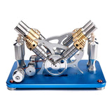 Stirlingkit Stirling Engine Kit V4 4-Cylinder Parallel Micro External Combustion Engine Model, view 2