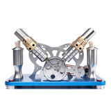Stirlingkit Stirling Engine Kit V4 4-Cylinder Parallel Micro External Combustion Engine Model, view 5