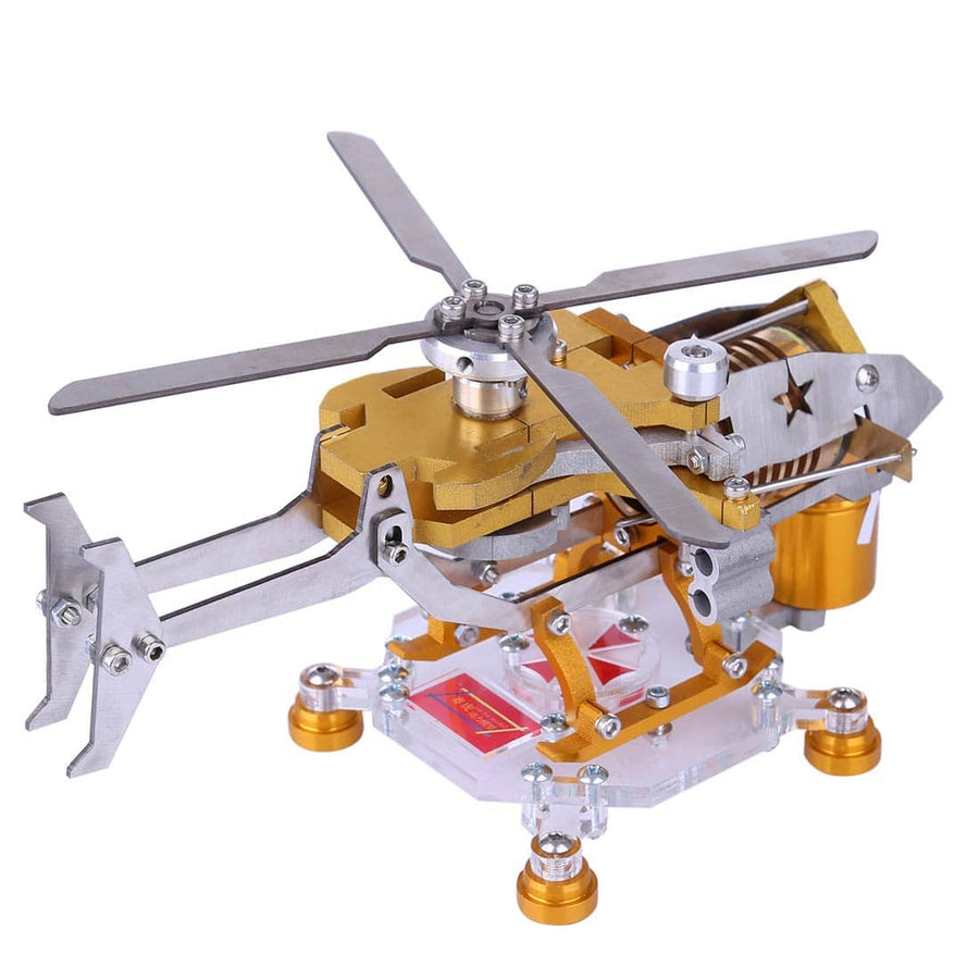 Stirlingkit Stirling Engine Kit Vacuum Generator Model Helicopter Design Stirling Engine Motor Kit Science Metal Toy