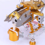 Stirlingkit Stirling Engine Kit Vacuum Generator Model Helicopter Design Stirling Engine Motor Kit Science Metal Toy, view 5