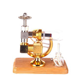 Stirlingkit Stirling Engine Model Adjustable Speed Motor Power External Combustion Educational Toy, view 4
