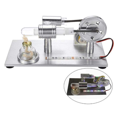 Stirlingkit Stirling Engine Model External Combustion Model Toy With LED Light