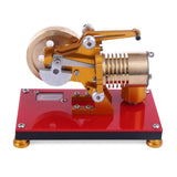 Stirlingkit Stirling Engine Model Kit Aluminum Alloy Anodized Flame Engine Professional Heat Energy Engine, view 4