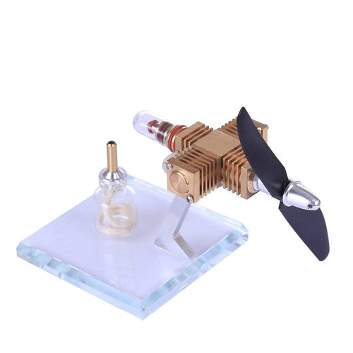 Stirlingkit Aircraft Hot Air Engine Power Generator Engine Innovative Stirling Engine Science Toys