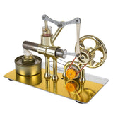 Stirlingkit Stirling Engine Model Kit Single Cylinder Balance Science Experiment Kit with All-metal Base, view 2