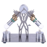 Stirlingkit Stirling Engine Model Kit Superman Robot V-Shaped Double Cylinder Motor Model, view 5