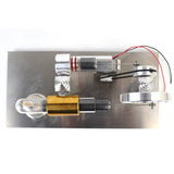 Stirlingkit Stirling Engine Model Metal Single Cylinder External Combustion Generator Model DIY Stem Engine Model, view 3