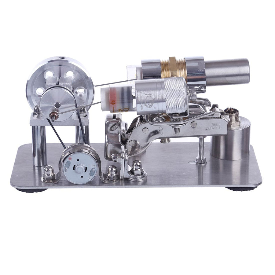 Stirlingkit Stirling Engine Model Metal Single Cylinder Power Generator Micro External Combustion Engine Stem Model