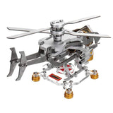 Stirlingkit Stirling Engine Model Military Helicopter Design Science Metal Toy Collection Children Kids Educational Experiment, view 3