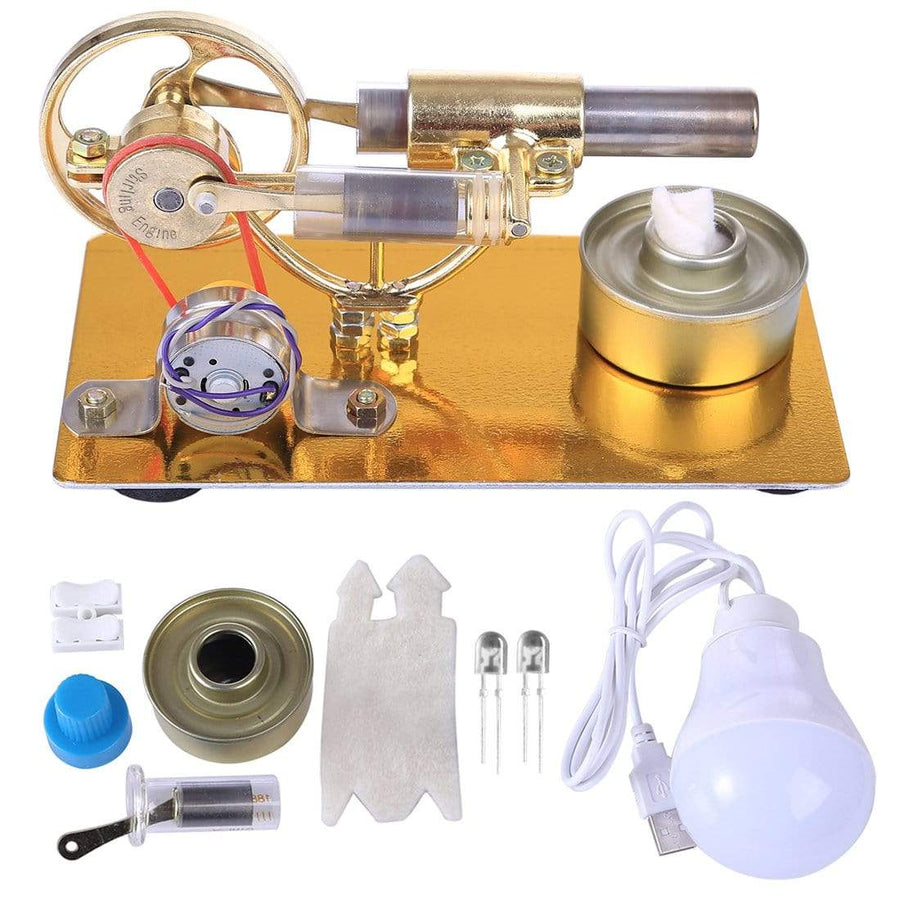 Stirlingkit Stirling Engine Model Physical Motor Power Generator External Combustion Educational Toy