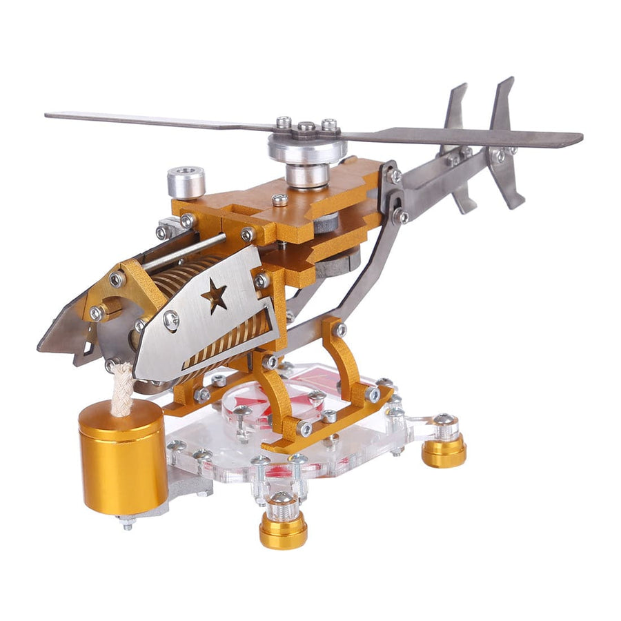 Stirlingkit Stirling Engine Model Transport Helicopter Design Model Science Metal Stirling Engine School Educational Equipment Supply