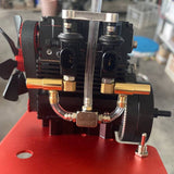Stirlingkit T-shaped Connector Oil Water Shunt for TOYAN FS-L200 Engine / Gasoline Powered Model, view 2