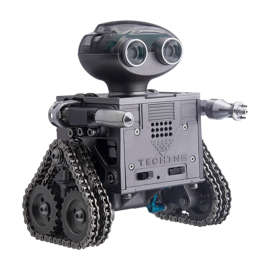 Stirlingkit TECHING 160PCS Metal Remote Control Tank Robot Building Kits Bluetooth Speaker DM518