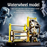 Stirlingkit Teching 202Pcs Electric Waterwheel Model 3D Metal Assembly Kit DM606, view 2