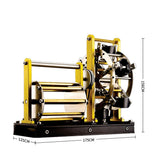 Stirlingkit Teching 202Pcs Electric Waterwheel Model 3D Metal Assembly Kit DM606, view 4