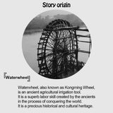 Stirlingkit Teching 202Pcs Electric Waterwheel Model 3D Metal Assembly Kit DM606, view 5