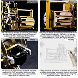 Stirlingkit Teching 202Pcs Electric Waterwheel Model 3D Metal Assembly Kit DM606, view 6