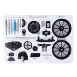 Stirlingkit Teching Assembly Simulative Mini APP Controlled Electric Metal Red Tractor Model Toy Gift, view 3