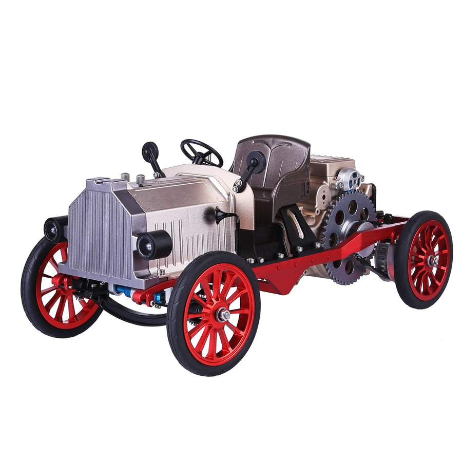 Stirlingkit Teching Assembly Vintage Classic Car Metal Mechanical Model Toy with Electric Engine 310+pcs
