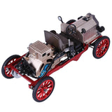 Stirlingkit Teching Assembly Vintage Classic Car Metal Mechanical Model Toy with Electric Engine 310+pcs, view 6