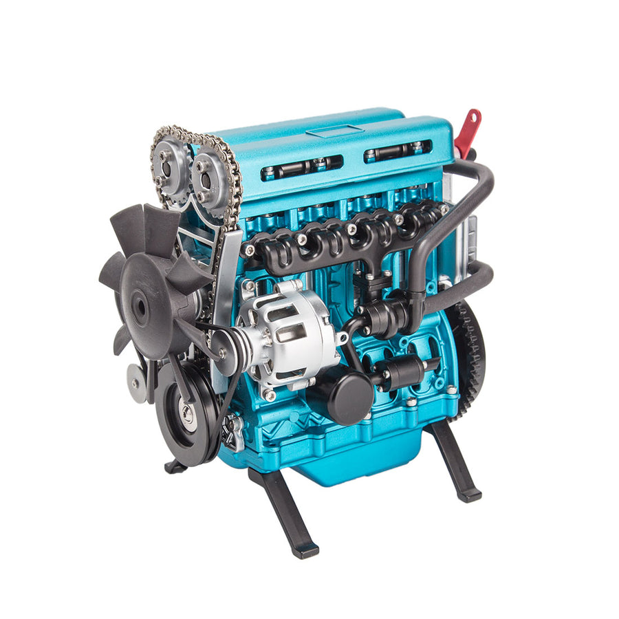 Stirlingkit TECHING Build Your Own 4 Cylinder Engine Kits for Adults with Turbocharger DM111 Upgrade