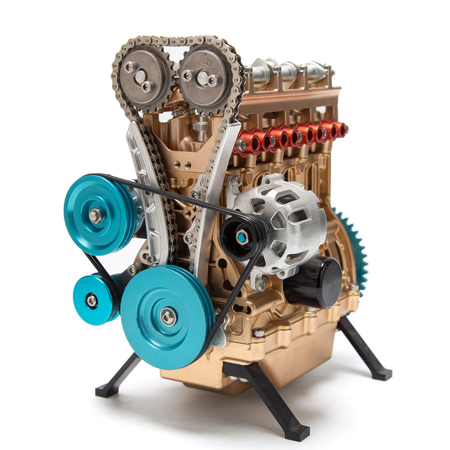 Stirlingkit TECHING Build Your Own Inline 4 Cylinder Internal Combustion Assembled Engine - Used Engine