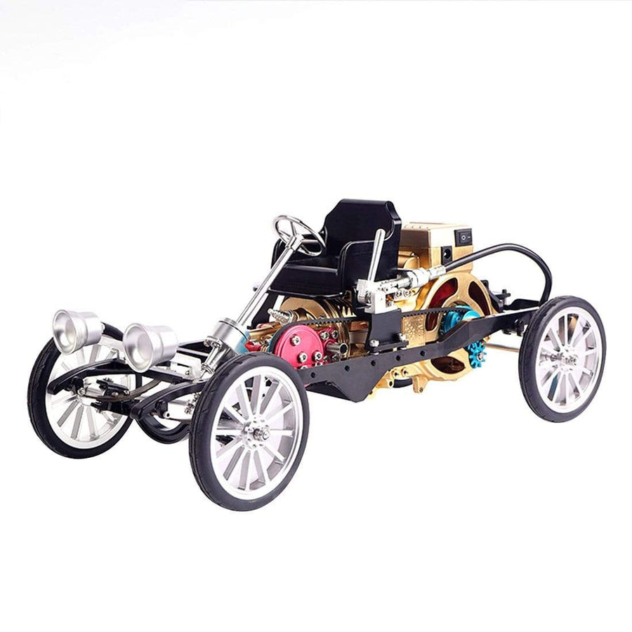 Stirlingkit Teching Car Model Single Cylinder Engine Aluminum Alloy Model Gift Collection Toys