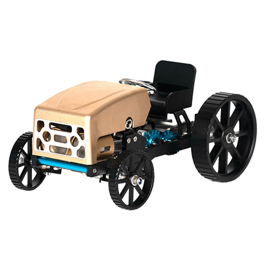 Stirlingkit Teching Creative All-metal Retro Car Model High Challenge Assembled Electric Model Kit