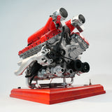 Stirlingkit TECHING DM108 Metal V12 Engine Model Kits Build Your Own V12 Supercar Engine That Really Runs 800+PCS, view 4