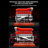 Stirlingkit TECHING DM108 Metal V12 Engine Model Kits Build Your Own V12 Supercar Engine That Really Runs 800+PCS, view 6