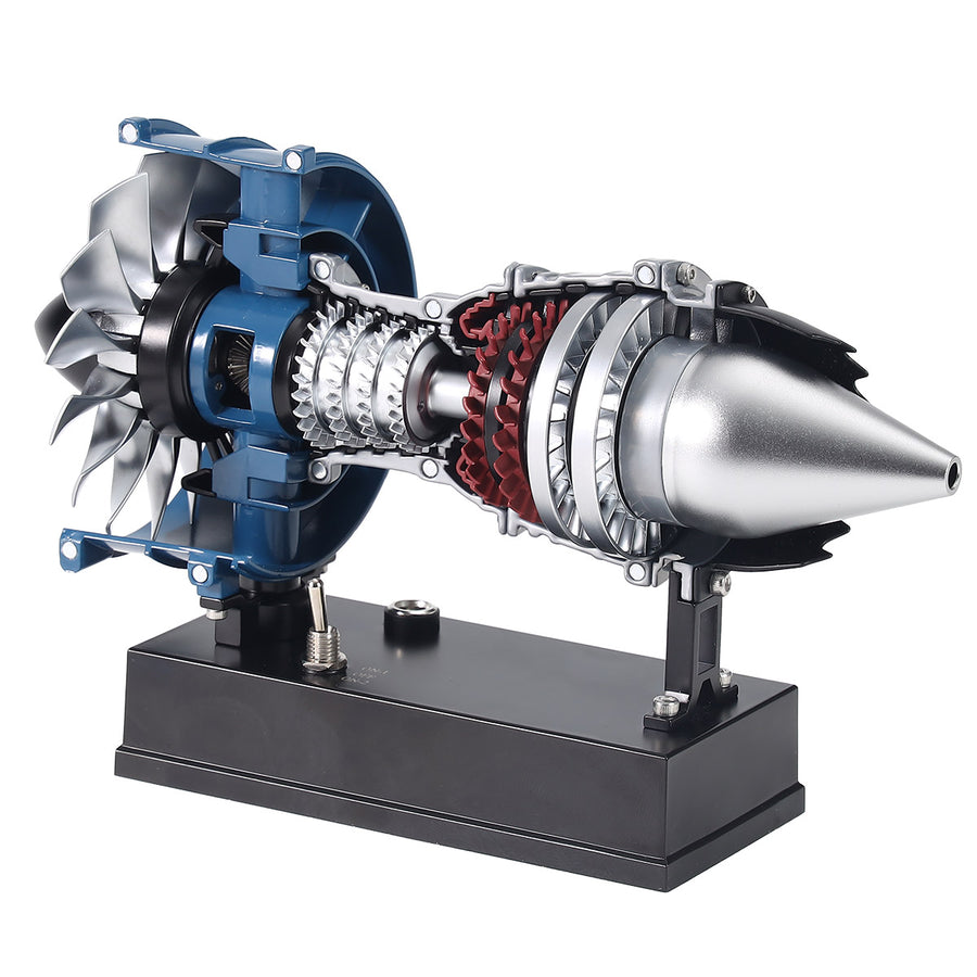 Stirlingkit TECHING DM122 Build Your Own Mini Cutaway Turbofan Engine Model Kit – Functional STEM Gift for Future Engineers