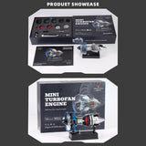 Stirlingkit TECHING DM122 Build Your Own Mini Cutaway Turbofan Engine Model Kit – Functional STEM Gift for Future Engineers, view 6