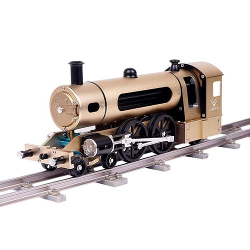 Stirlingkit Teching Engine Steam Train Model With Pathway Full Aluminum Alloy Model Gift Collection STEM Toys