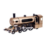 Stirlingkit Teching Engine Steam Train Model With Pathway Full Aluminum Alloy Model Gift Collection STEM Toys, view 2