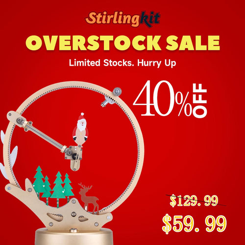 Stirlingkit Teching Flying Dragonfly Kinetic Sculpture 3D Metal Model DIY Kits