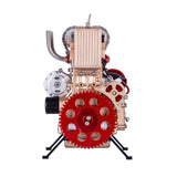 Stirlingkit Teching Inline Four-Cylinder Stirling Engine kit That Works Aluminum Alloy Model Collection, view 5
