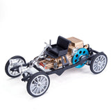 Stirlingkit Teching Single Cylinder Steam Car Assembled Model Building Kits Used Engine, view 4