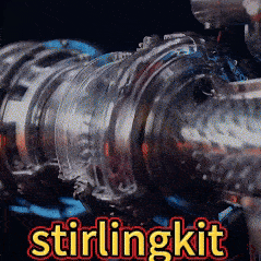 Stirlingkit Teching T700 DIY Turboshaft Engine Model Build Your Own Military Engine Kit for Adults DM136