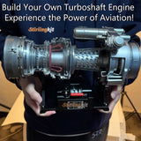 Stirlingkit Teching T700 DIY Turboshaft Engine Model Build Your Own Military Engine Kit for Adults DM136, view 3
