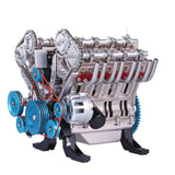 Stirlingkit Teching V8 Mechanical Metal Assembly DIY Car Engine Model Kit 500+Pcs Educational Experiment Toy, view 6
