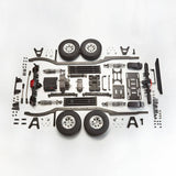 Stirlingkit TFL C1704 Unpainted 1/10 Metal Climbing Car Frame with Car Shell KIT Version, view 5