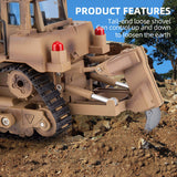 Stirlingkit THE LINK×HUINA 1/16 2.4GHz 9CH RC US Army Armored Engineering Bulldozer Model D9R, view 3