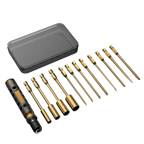 Stirlingkit Titanium Screwdriver Long Hex Bit Socket for Model Engine Builders
