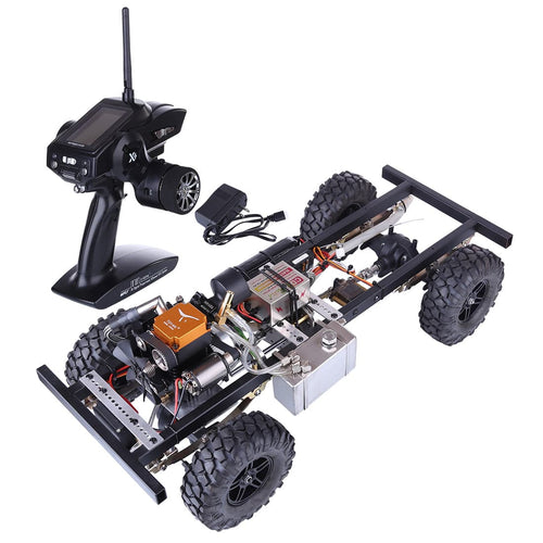 Stirlingkit TOYAN 1/10 Modified Upgrade Gas Powered RC Car without Car Body Shell (with FS-S100G / 4CH 2.4g remote control / One Key Remote Start Engine / Automatic Clutch)