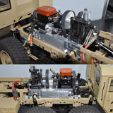 Stirlingkit Toyan 1:12 8x8 R/C 2.4G High Horse Horsepower Methanol Gas Powered Military Truck Off-road Vehicle, view 3