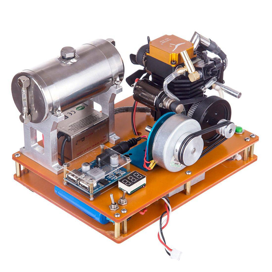 Stirlingkit TOYAN 4 stroke Gasoline Engine DIY 12V Electric Generator Science Education Laboratory Engine